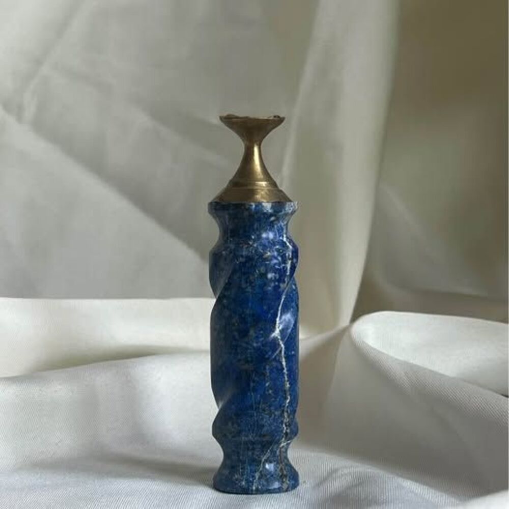 Single Blue-colored Stone Pillar for Crafting/Art Projects